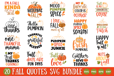 Fall SVG Bundle