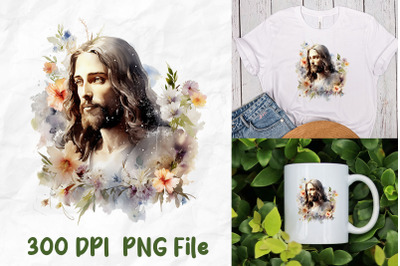 Jesus Retro Wild Flower Christianity God