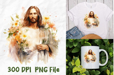 Jesus Retro Wild Flowers Christian Bible