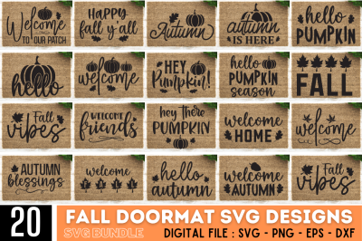 Doormat Fall SVG Bundle