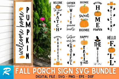 Halloween Porch Sign SVG Bundle