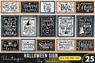 Halloween Sign Making SVG Bundle