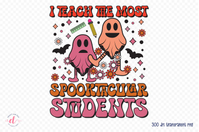 Halloween Teacher PNG Sublimation Design