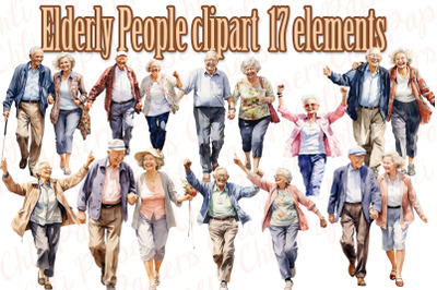 Elderly people clipart,Elderly couples Png,Happy Elderly couples