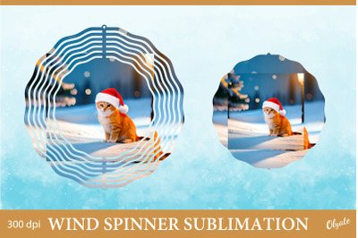 Winter Wind Spinner. Cat In The Hat Wind Spinner Sublimation