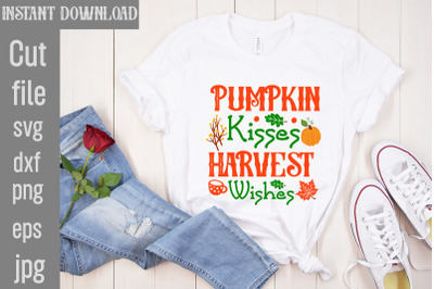 Pumpkin Kisses Harvest Wishes SVG cut file&2C;Fall Porch Sign Svg Bundle&2C;
