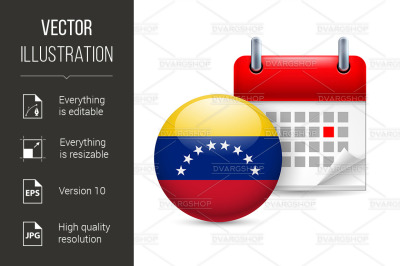 Icon of National Day in Venezuela