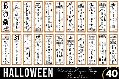 Halloween Porch Signs  SVG Bundle