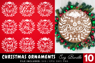 Christmas  Ornament SVG Bundle