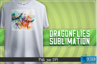 Dragonflies Sublimation | T-shirt Design | Happy Design