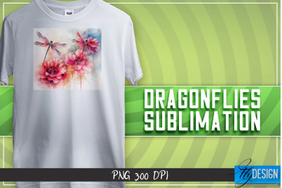 Dragonflies Sublimation | T-shirt Design | Happy Design