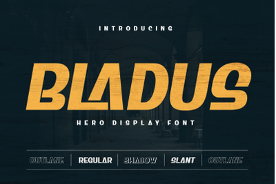 Bladus | Display Hero Font