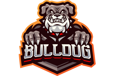 Bulldog esport mascot logo design