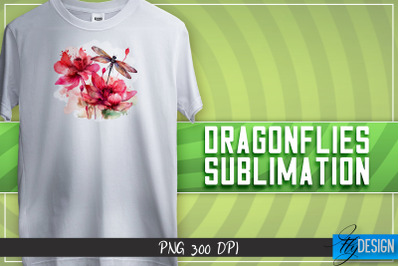 Dragonflies Sublimation | T-shirt Design | Happy Design