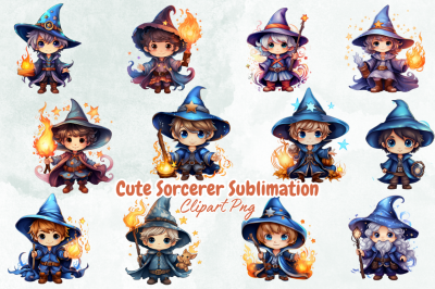 Cute Sorcerer Sublimation Bundle