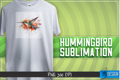 Hummingbird Sublimation | T-shirt Design | Happy Design