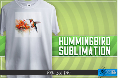 Hummingbird Sublimation | T-shirt Design | Happy Design