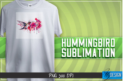 Hummingbird Sublimation | T-shirt Design | Happy Design