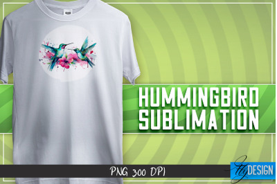 Hummingbird Sublimation | T-shirt Design | Happy Design