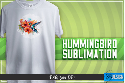 Hummingbird Sublimation | T-shirt Design | Happy Design