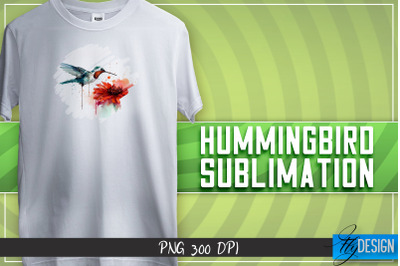 Hummingbird Sublimation | T-shirt Design | Happy Design