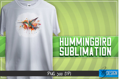 Hummingbird Sublimation | T-shirt Design | Happy Design