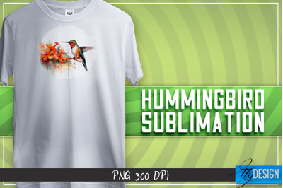 Hummingbird Sublimation | T-shirt Design | Happy Design