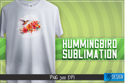 Hummingbird Sublimation | T-shirt Design | Happy Design