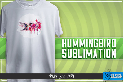 Hummingbird Sublimation | T-shirt Design | Happy Design