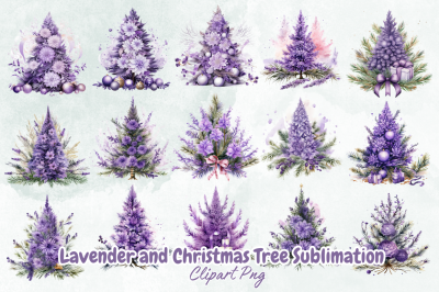 Lavender and Christmas Tree Sublimation