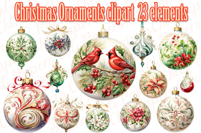 Christmas Ornaments Clipart,Ornaments Png,Christmas Decor