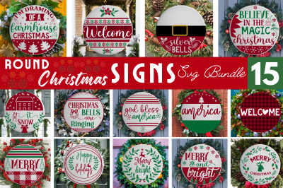 Christmas Round SVG Bundle