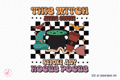 Halloween Witch PNG Sublimation Design