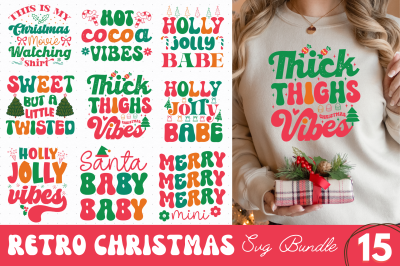 Retro Christmas SVG Bundle