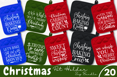 Christmas Pot holder SVG Bundle