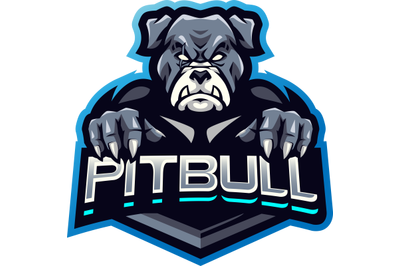 Pitbull esport Mascot Logo design