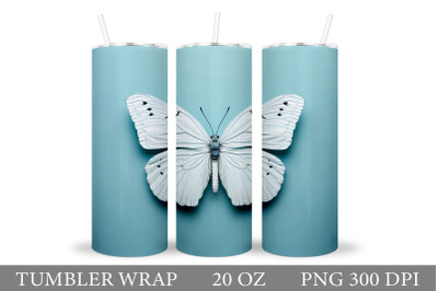 3D Butterfly Tumbler Sublimation. Butterfly Tumbler Design