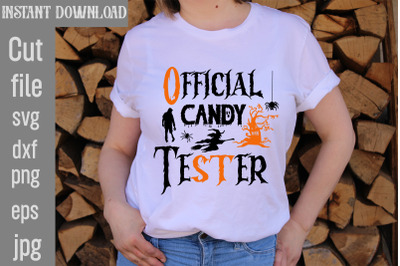 Official Candy Tester SVG cut file,Halloween svg Png Bundle, Retro Hal