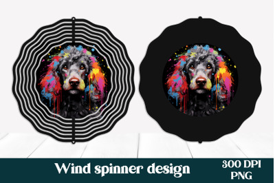 Animal wind spinner sublimation | Dog wind spinner template