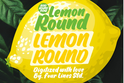 Lemon Round - Tropical Bold Display Font