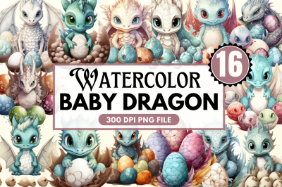 Baby Dragon Eggs Sublimation Clipart Bundle