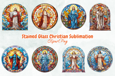 Stained Glass Christian Sublimation