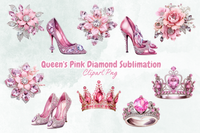 Queen&amp;&23;039;s Pink Diamond Sublimation Clipart