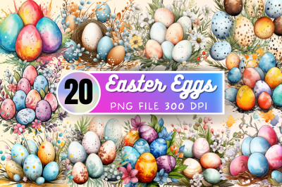 Eggs Easter Day Sublimation single Clipart