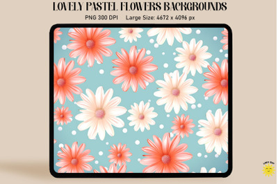 Tiny Pastel Flowers Backgrounds