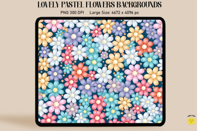 Tiny Pastel Flowers Backgrounds