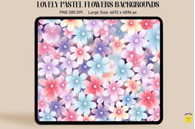 Tiny Pastel Flowers Backgrounds