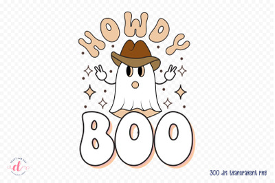 Retro Halloween Sublimation - Howdy Boo