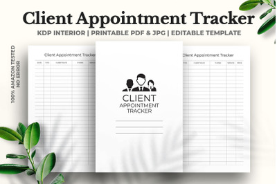 Client Appointment Tracker Kdp Interior