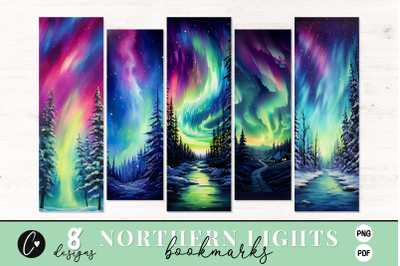 Northern Lights Printable Bookmark